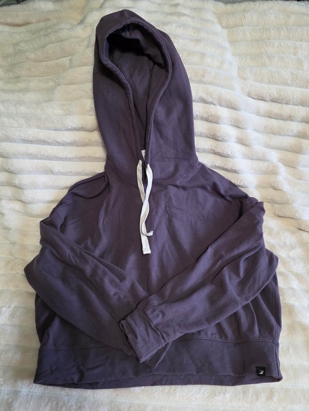 Glyder Purple Hooded Crop Top